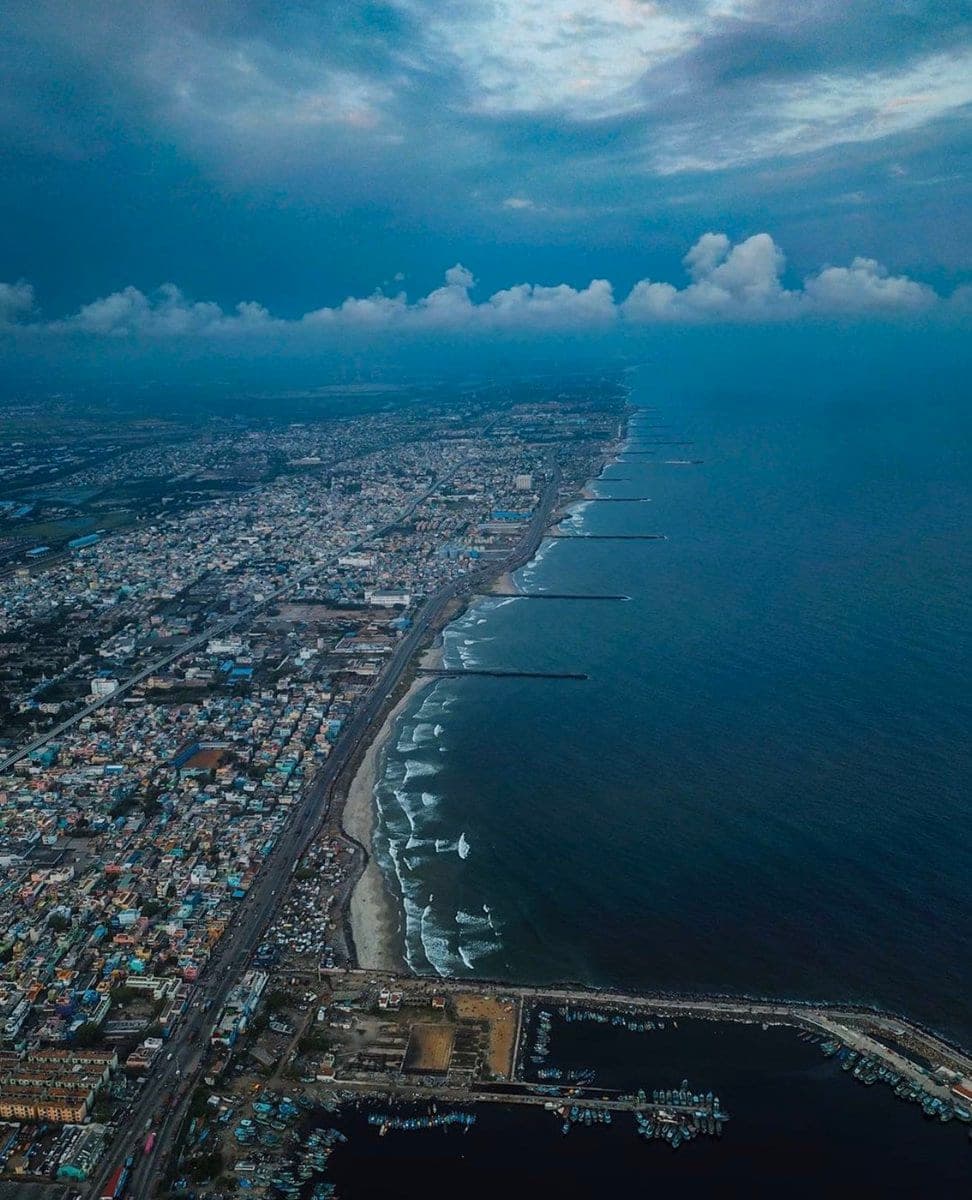 Velachery aerial infrastructure view