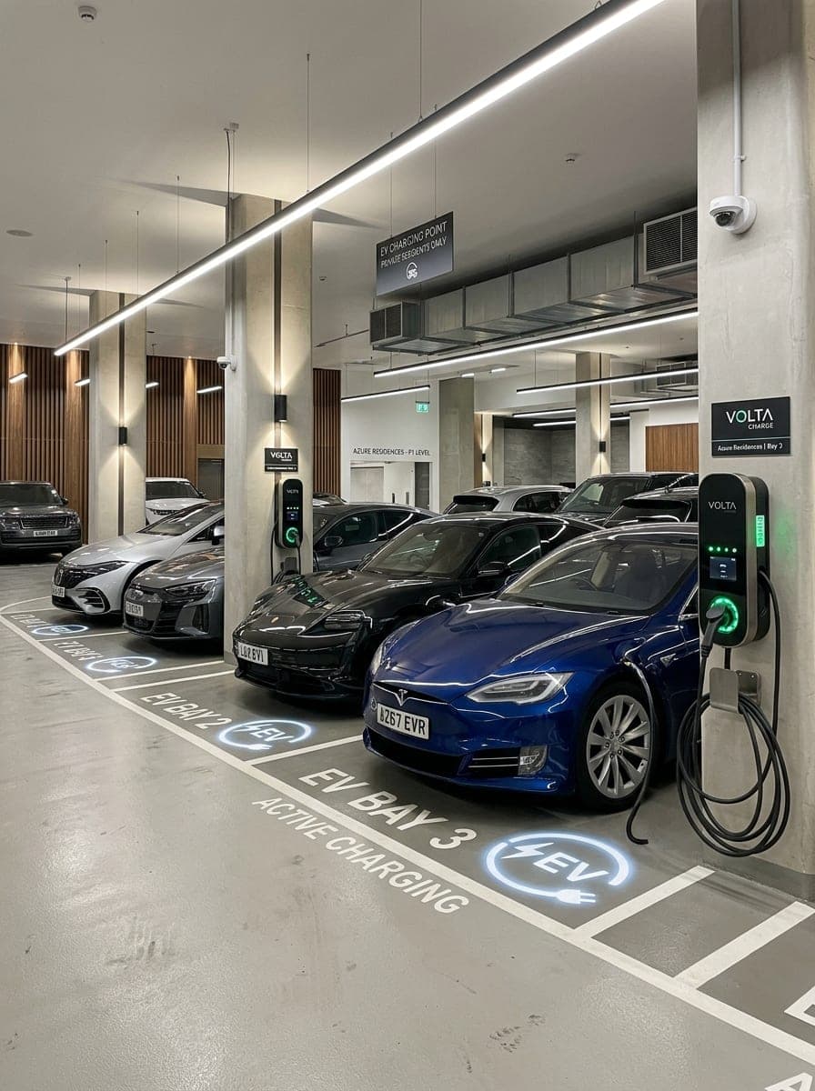 Dedicated electric vehicle charging infrastructure supports sustainable and future-ready living. This amenity positions Kochar Jewel as a modern residential development aligned with evolving mobility trends and eco-conscious homebuyers.